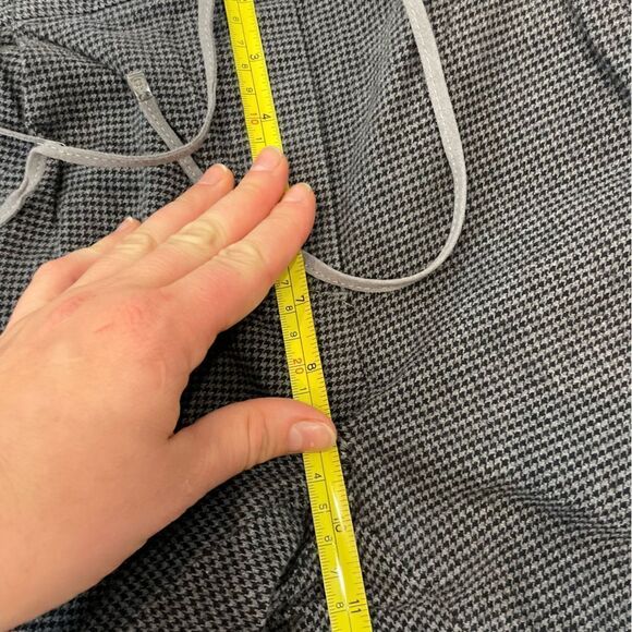 Massimo Dutti Gray Houndstooth Cotton Sweatpants Treasure sz US4 - Picture 9 of 9